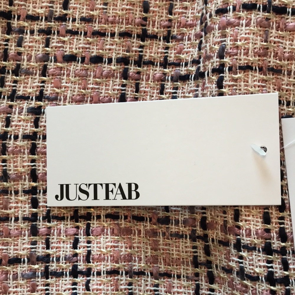 NWT JustFab Shift Tweed Dress - Picture 7 of 9